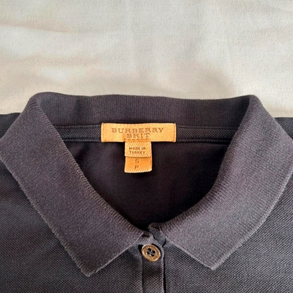 Burberry piqué classic polo with iconic check detail on cuffs - Picture 3 of 6